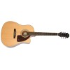 Epiphone Guitar J-15ce Deluxe - Cutaway Acoustic Electric Outfit - Natural - Include Hard Case