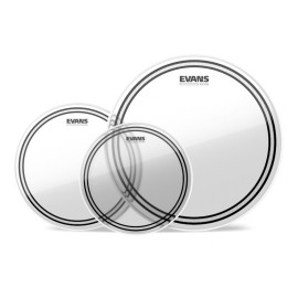 Evans EC2 Clear 3-piece Tom Batter Pack ..