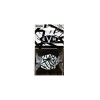 Dunlop EVHP03 Eddie Van Halen Tin Pick - White With Black Stripes - 6 Picks Per Pack