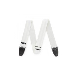 Jim Dunlop - Deluxe Seatbelt Strap - Whi..