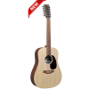 Martin 12 String Guitar D-X2E12 Dreadnought Acoustic-Electric Guitar - Natural - Martin Gig Bag Included