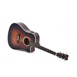 Sigma Guitars DTC-1E-SB Semi Acoustic Gu..