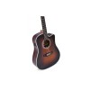 Sigma Guitars DTC-1E-SB Semi Acoustic Guitar - High Gloss Vintage Sunburst - Include Softcase