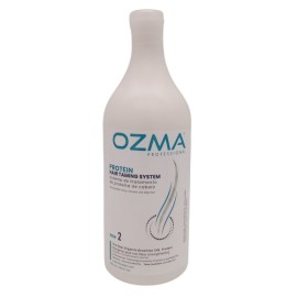 Ozma CRYSTAL hair Taming Brazilian keratin System  علاج تنعيم الكيراتين طقم علاج الكيراتين البرازيلي Hair Straightening Natural Ingredients 1000 ML . STEP 2