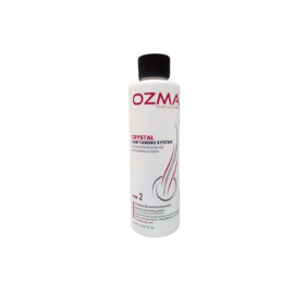 Ozma CRYSTAL hair Taming Brazilian keratin System  علاج تنعيم الكيراتين طقم علاج الكيراتين البرازيلي Hair Straightening Natural Ingredients 150 ML . STEP 2