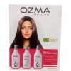 Ozma CRYSTAL HAIR Taming Brazilian keratin  System  علاج تنعيم الكيراتين طقم علاج الكيراتين البرازيلي Hair Straightening Natural Ingredients kit 150ML*3