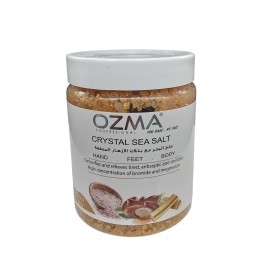 OZMA Clavo Crystal Sea Salt, Argan and Gold, Organic Skin Exfoliating Moisturizing Whitening Body Salt 1.2 kg