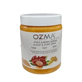 OZMA Clavo Argan and Gold  Effective Moisturizer  Body Scrub for Feet and Body, With Pro-Vitamin B5  Eliminate dead skin cells . 1100 G