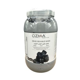 OZMA Clavo  Dead Sea Mud Mask Infused with charcoal - All Natural - Spa Quality Pore Reducer to Help with Acne, Blackheads and Oily Skin Tightens Skin for A Healthier Complexion .5 Kg