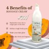 OZMA Clavo  Professional Naturals Body and Face Massage CreamVanilla &  Papaya  Fruit 1 L 